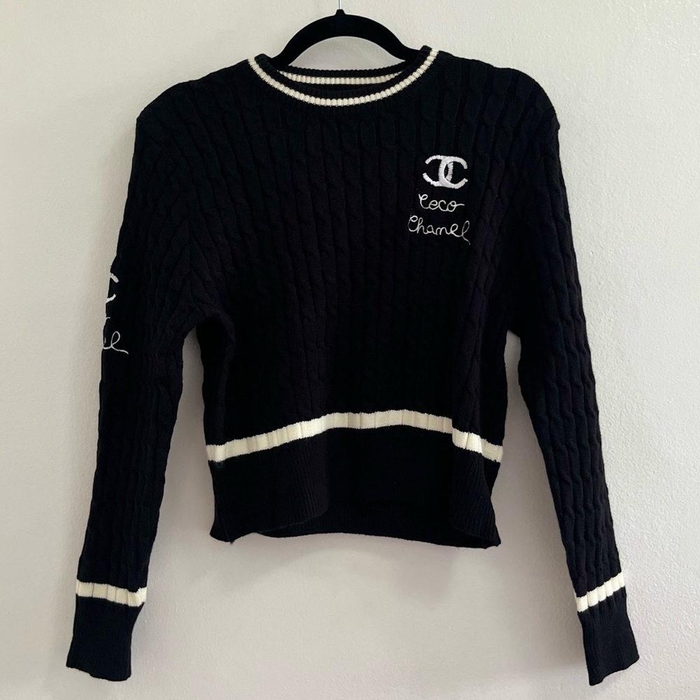 Coco Chanel black sweater